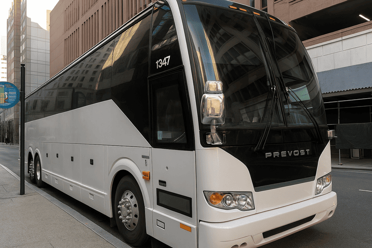 a Philadelphia Coach Bus Service coach bus